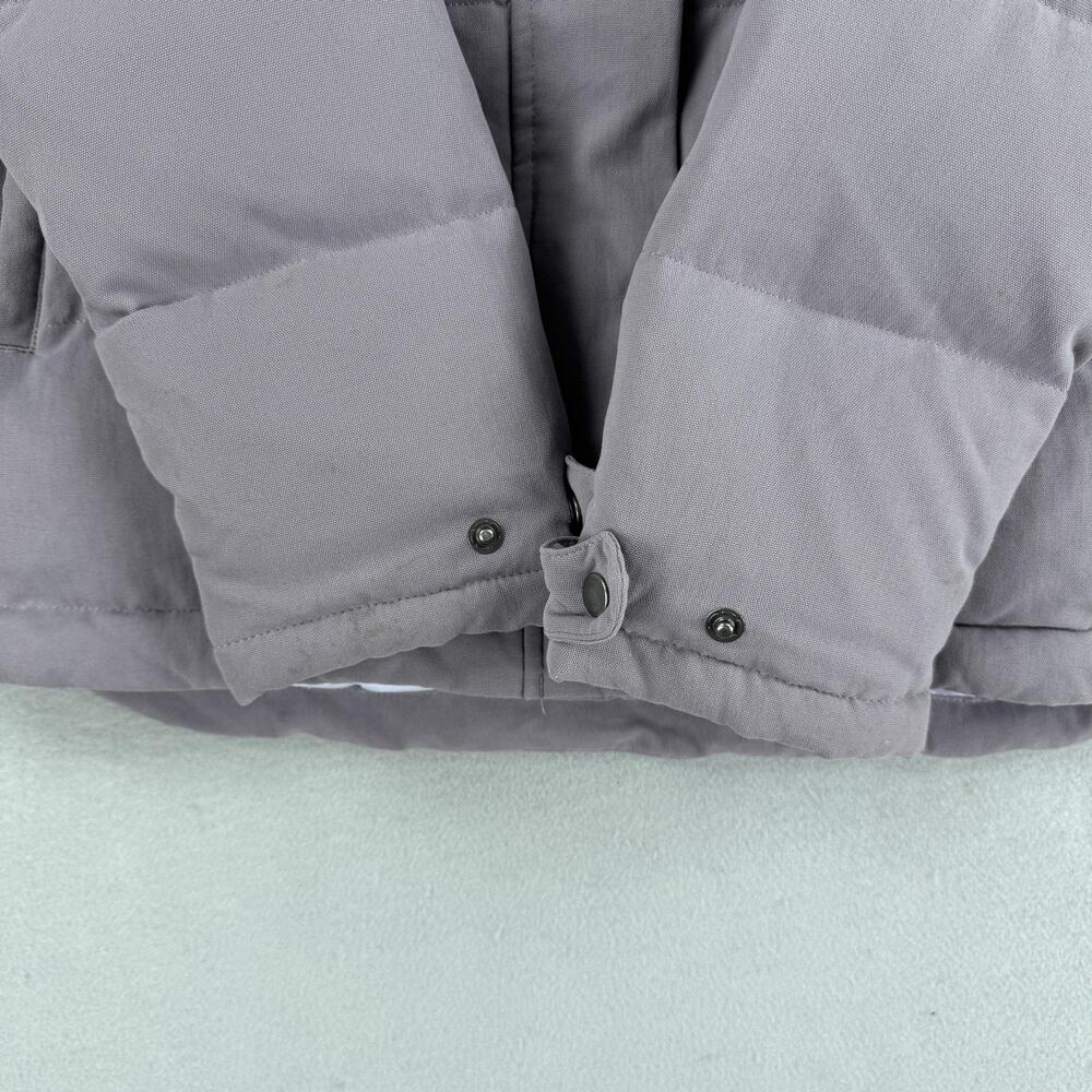 Patagonia Bivy Jacket Womens Large Purple Down Puffer Snap Front Western Yoke - Picture 8 of 14